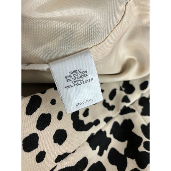 Ann Taylor Loft Women's Size 6 Leopard Print Beige Skirt - Picture 8 of 9